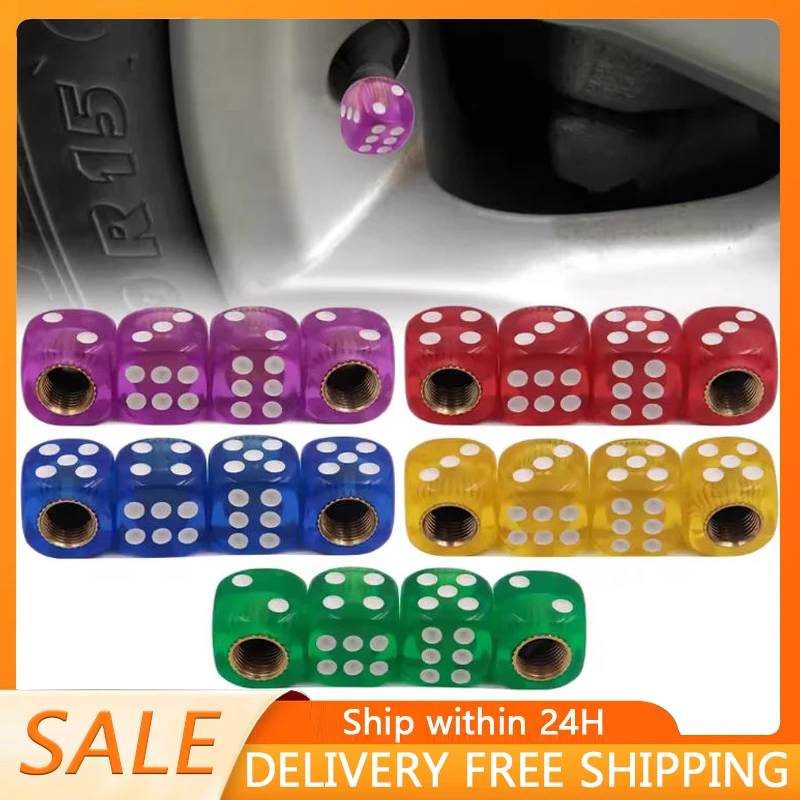Motorcycle Valve Cover - 4Pcs Aluminum Car Truck Motocycle Bike