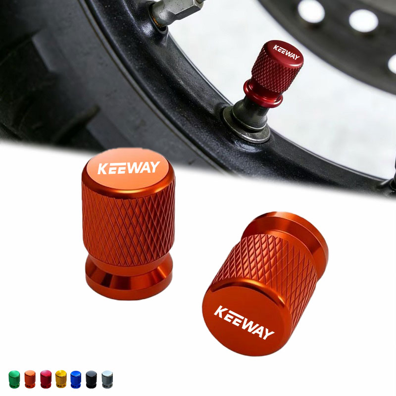 Motorcycle Valve Cover - 2PCS Motorcycle Aluminum Alloy Tire Wheel