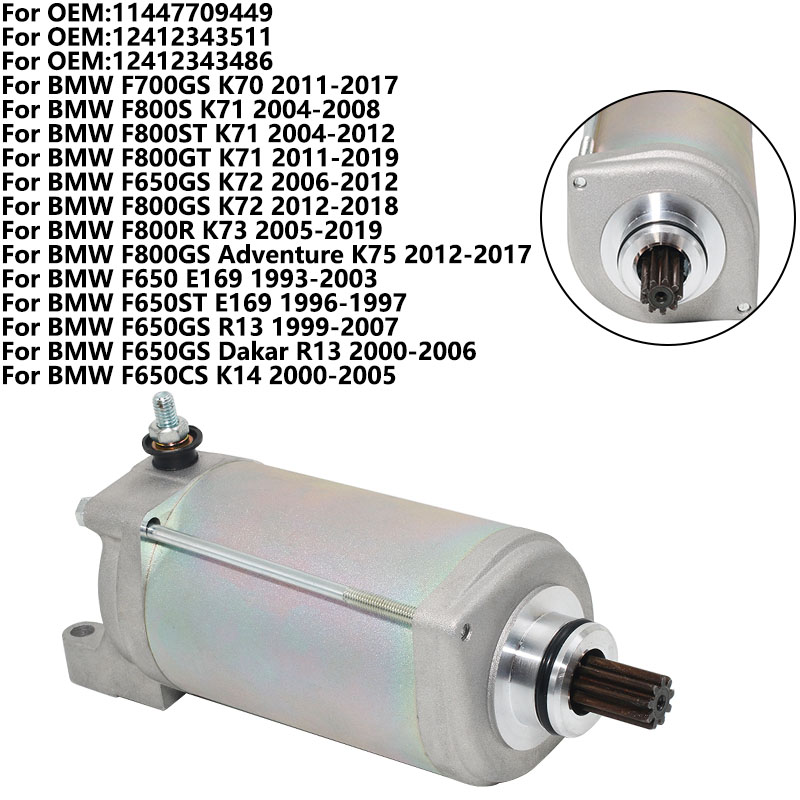Motorcycle Starter Motor - Motorcycle Starter Motor For BMW F800ST