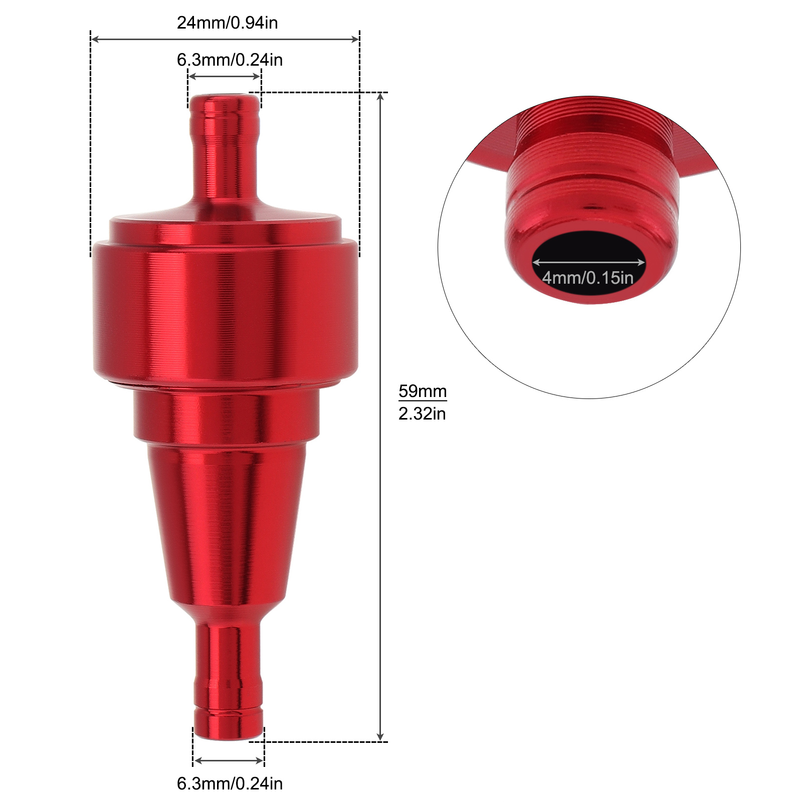 1/4In 6mm Motorcycle Fuel Filt - Motorcycle Oil Filter ulasan dan harga