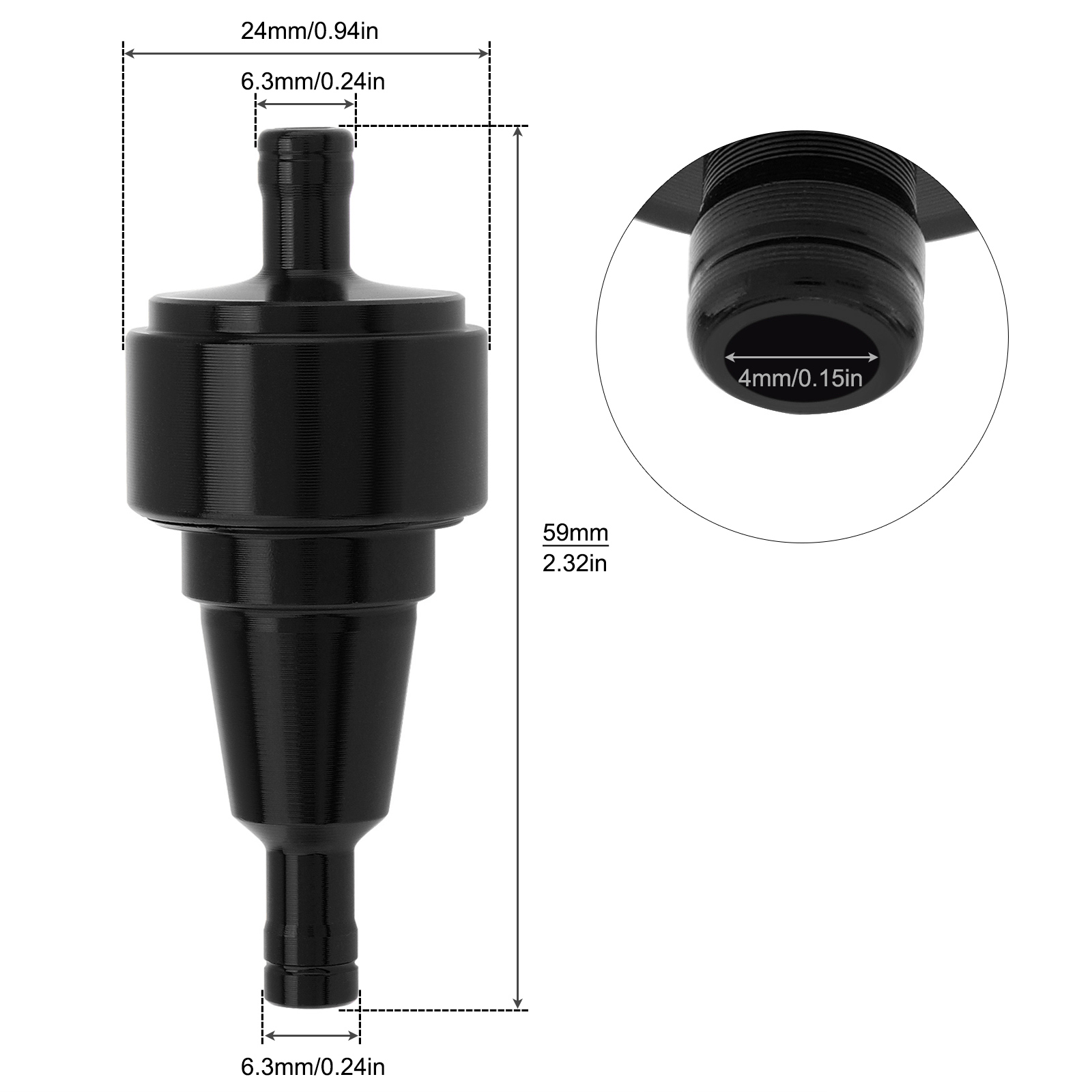 1/4In 6mm Motorcycle Fuel Filt - Motorcycle Oil Filter ulasan dan harga