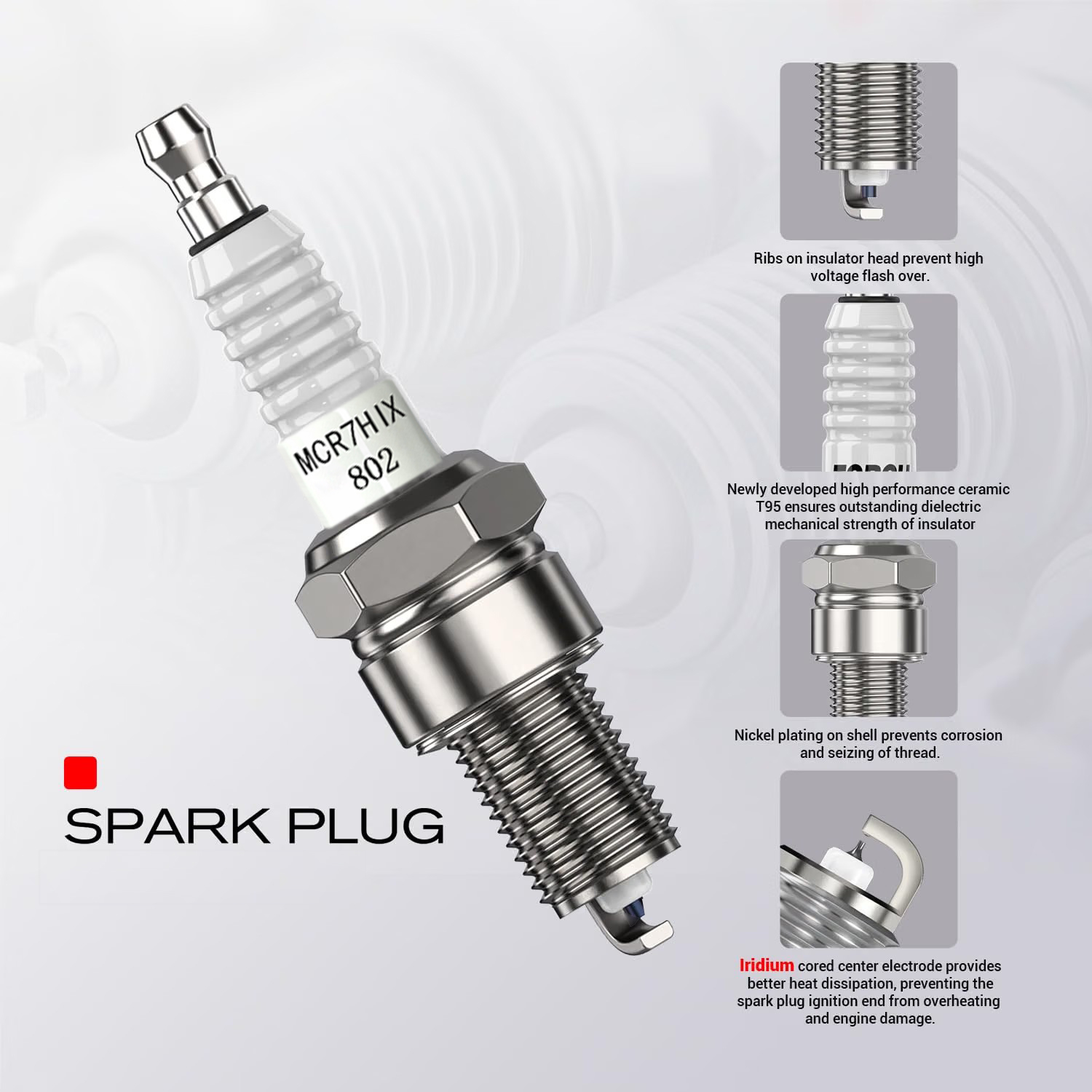 1-4 pcs Origina Good AN Iridiu - Motorcycle Spark Plug ulasan dan harga