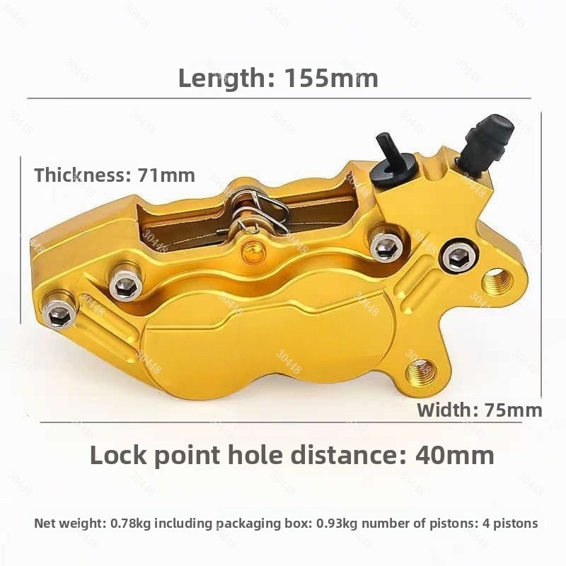 Motorcycle CNC Four-Piston Bra - Motorcycle Piston ulasan dan harga