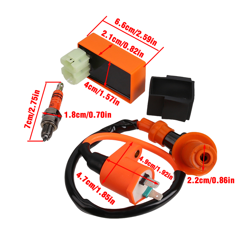 Ignition coil New set of motor - Motorcycle Spark Plug ulasan dan harga