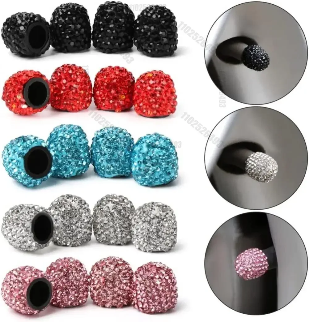2/4PCS Diamond Car Tire Valve  - Motorcycle Valve Cover ulasan dan harga