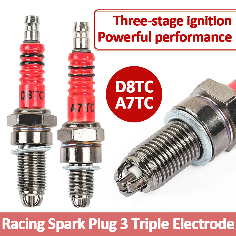 1/2PCS Racing Spark Plug 3 Tri - Motorcycle Spark Plug ulasan dan harga