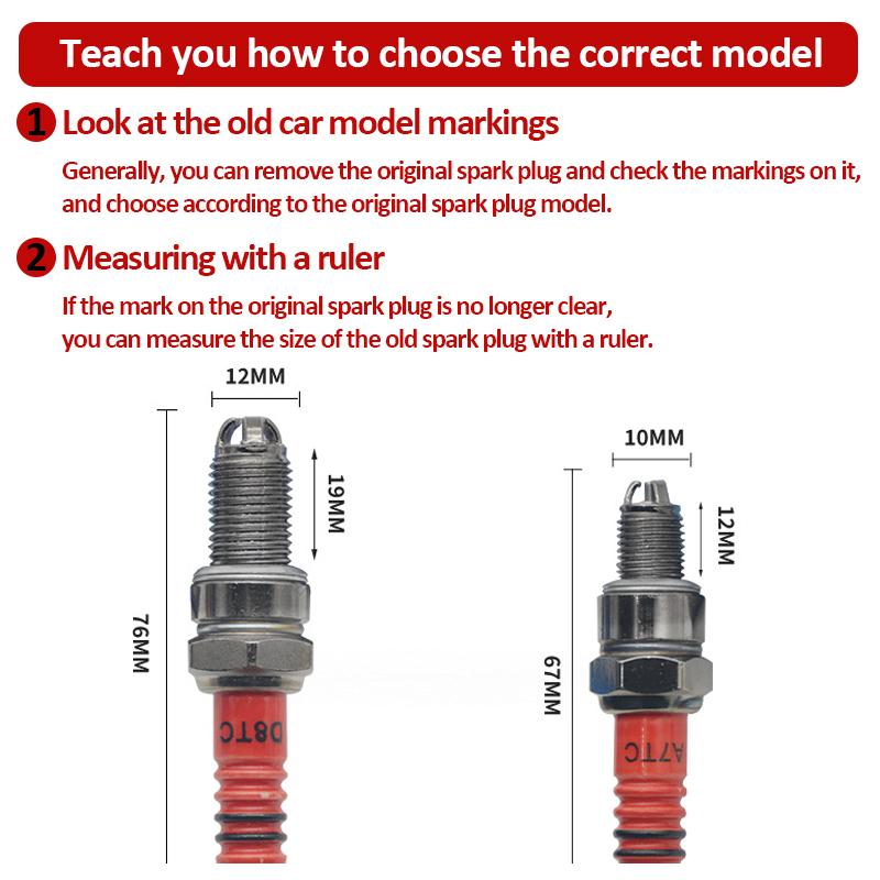 1/2PCS Racing Spark Plug 3 Tri - Motorcycle Spark Plug ulasan dan harga